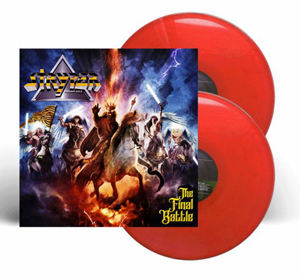 stryper the final battle worldclass melodic metal on black, red and dark yellow marble vinyl